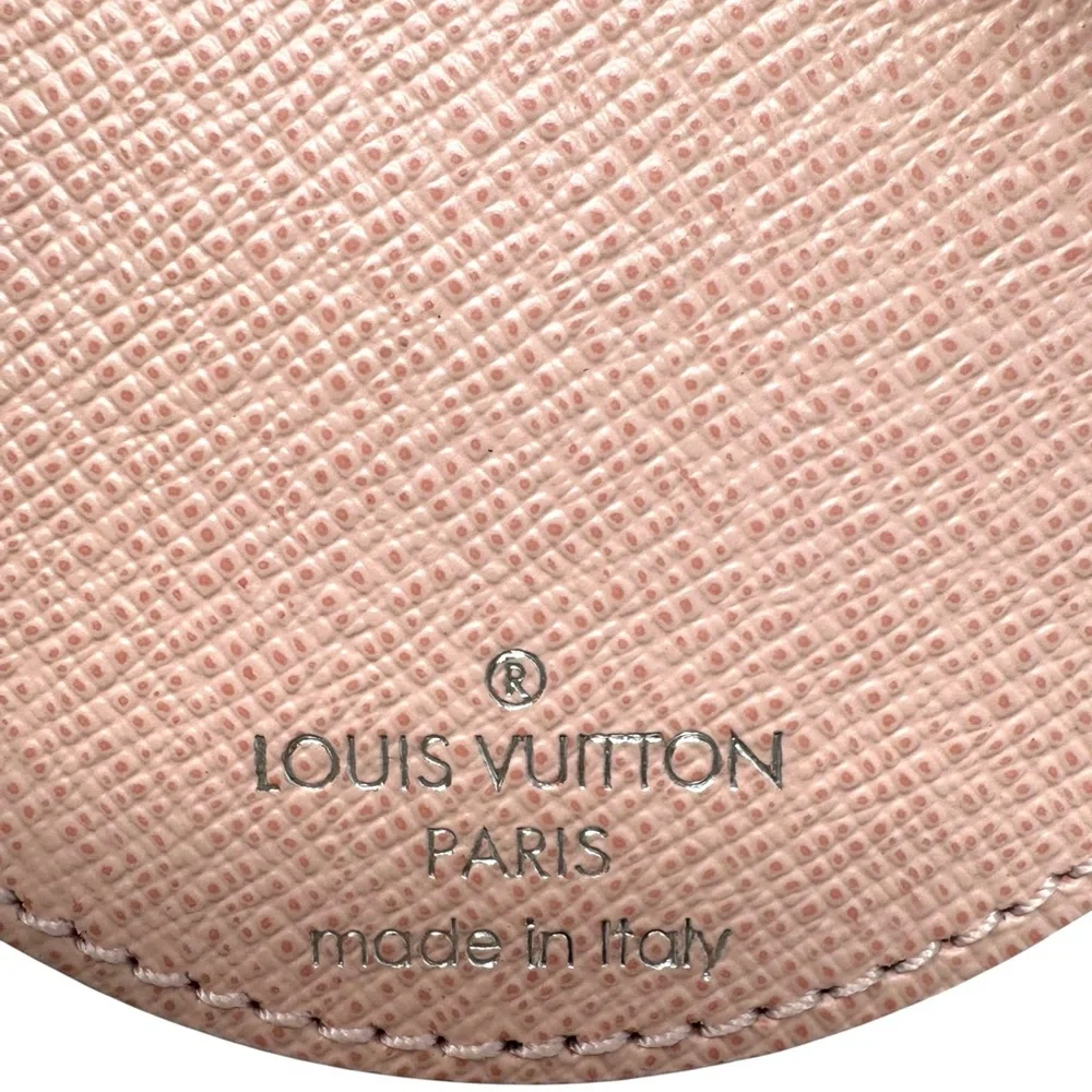 ✨🛍️ Louis Vuitton Pink Rose Ballerine Epi Leather Mirror Bag Charm Key Ring - Picture 3 of 6